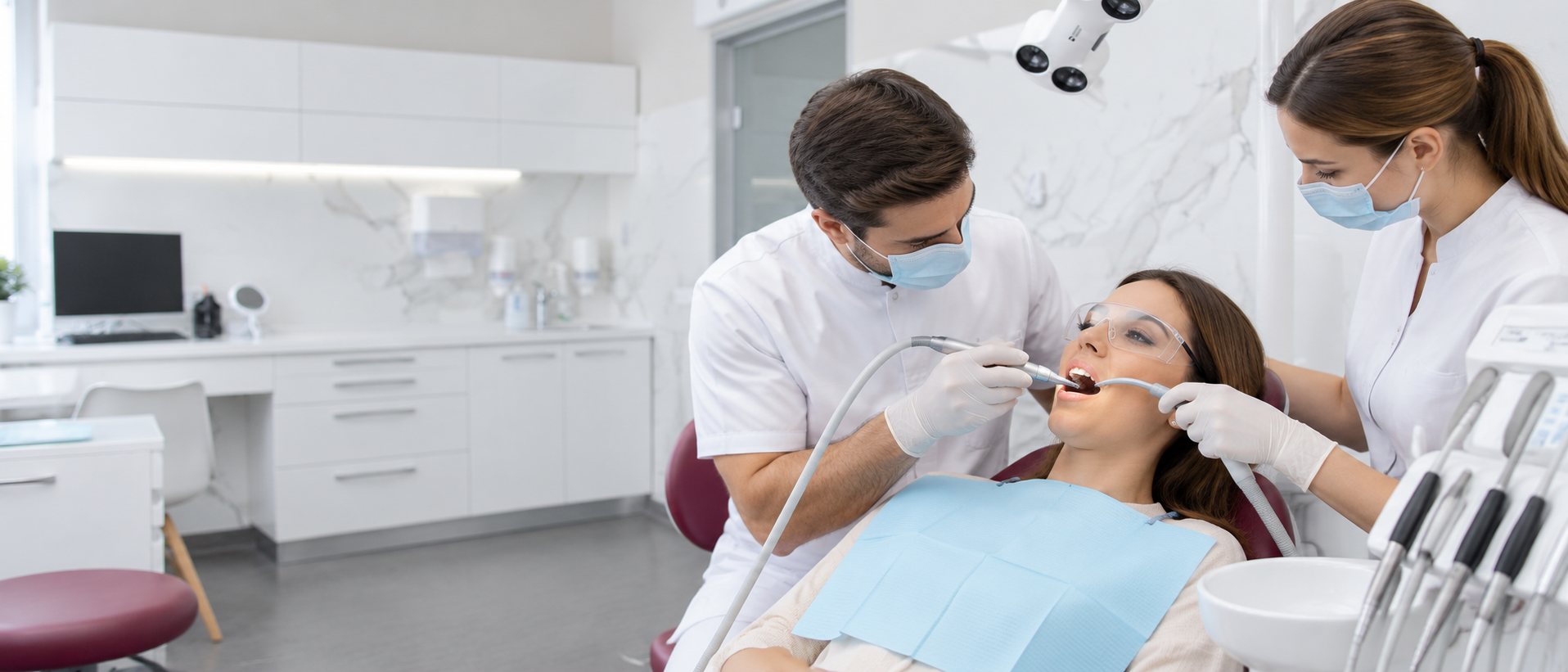 Professional teeth cleaning