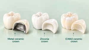 Types of dental prosthetics with crowns at Astra Dent