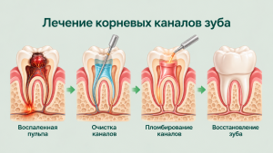 Етапы лечение каналов зуба